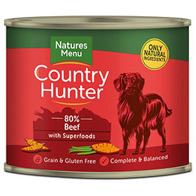 Natures Menu Country Hunter Tins 600g - Beef