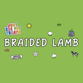 Just 'Ere Fot Treats - Braided Lamb 30cm