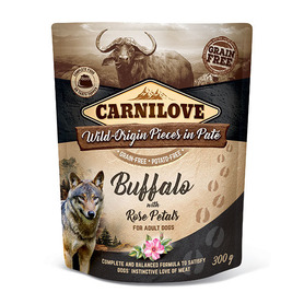Carnilove Dog Pouch - Buffalo with Rose Petals 300g