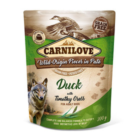 Carnilove Dog Pouch - Duck with Timothy Grass 300g