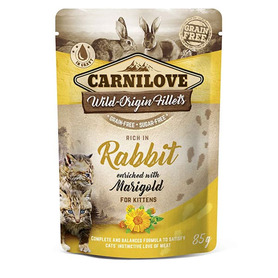 Carnilove Cat Pouch - Rabbit with Marigold (for Kittens) 85g