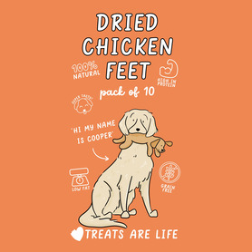 Just 'Ere Fot Treats - Dried Chicken Feet 