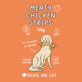 Just 'Ere Fot Treats - Meaty Chicken Strips - 100g