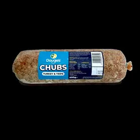 Dougies Chubs Turkey & Tripe 450g