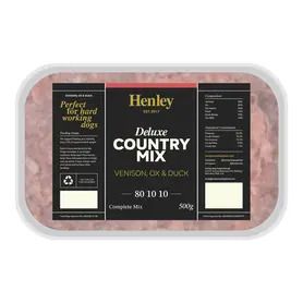 Henley Raw Venison, Ox & Duck 500g