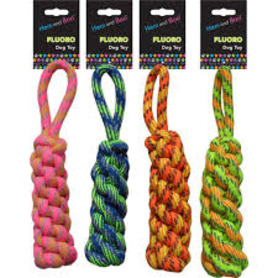 Hem&Boo Fluoro Rope Plaited Toy Assorted Colours