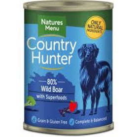 Natures Menu Country Hunter Tins - Wild Boar with Superfoods