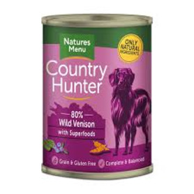 Natures Menu Country Hunter Tin - Wild Venison with Superfoods 