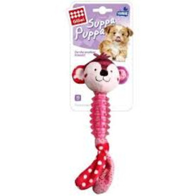 GiGwi Suppa Puppa Squeaker Monkey for Puppies/Small Dogs