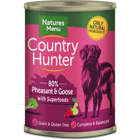 Natures Menu Country Hunter Tin - Pheasant & Goose with Superfoods 