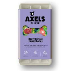 Axel's Elixir Beefy Buffalo Happy Bones, Bone Broth (12 x 20g)