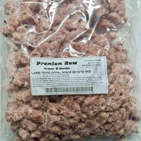 PRTC Lamb & Tripe Mince 80:10:10 1kg
