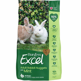 Burgess Excel Adult Rabbit Nuggets with Mint - See description