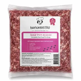 Barkin Bistro Raw Pork 80:10:10 1KG