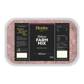 Henley Raw Farm Mix Boneless Mince  500g