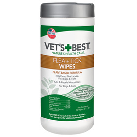 Vets + Best Flea, Tick Wipes for Dogs 50pc