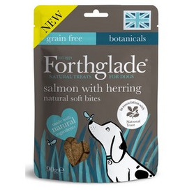 Forthglade Dog Treats - Botanicals Soft Bites Grain Free - Salmon with Herring 90g