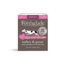 Forthglade Gourmet Grain Free Complete 395g - Turkey & Goose with Pumpkin & Cranberries