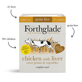 Forthglade Grain Free Complete 395g - Chicken with Liver