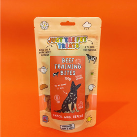 Just 'Ere Fot Treats - Beef Training Bites - 1kg