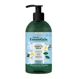 TropiClean Essentials Goats Milk Hypoallergenic Shampoo For Dogs, Puppies & Cats