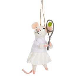 Tennis Mouse Felt Hanging Decoration
