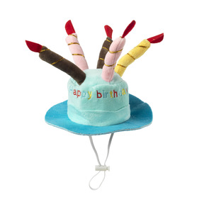 House Of Paws Birthday Cake Party Hat - Blue