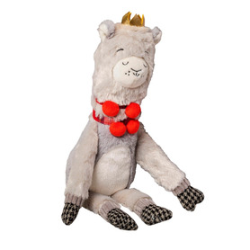 House of Paws - Majestic Crown Plush Llama Christmas Dog Toy