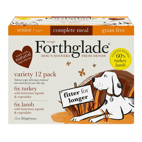 Forthglade Variety Pack 12 x395g - Senior Grain Free Complete (Turkey & Lamb)