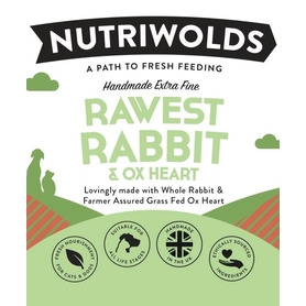 Nutriwolds Rawest Whole Rabbit & Ox Heart Extra Fine - 500g