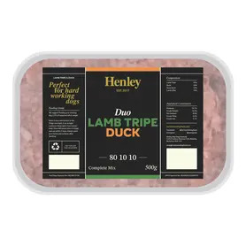 Henley Raw Lamb Tripe & Duck 500g