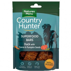 Natures Menu Country Hunter Superfood Bars - Duck with Carrot & Pumpkin Seeds