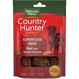 Natures Menu Country Hunter Superfood Bars - Beef with Spinach & Quinoa