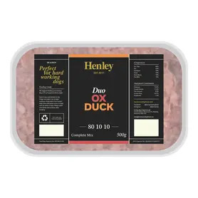 Henley Raw Ox & Duck 500g