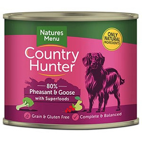Natures Menu Country Hunter Tin - Pheasant & Goose with Superfoods 