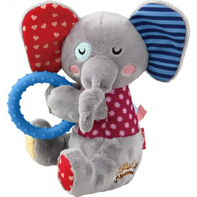 GiGwi Plush Friendz Squeaker & Ring - Elephant