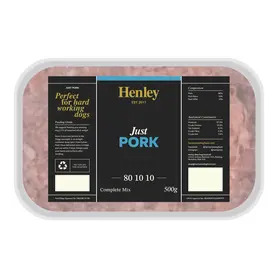 Henley Raw Just Pork 500g