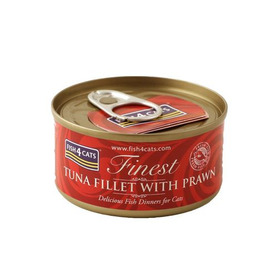 Fish4Cats Finest Tuna Fillet with Prawn 70g