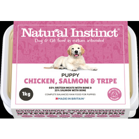 Natural Instinct Puppy Chicken, Salmon and Tripe 1kg