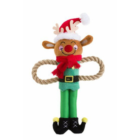 House of Paws Xmas Rope Arm Rudolph Dog Toy