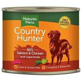 Natures Menu Country Hunter Tins 600g - Salmon & Chicken