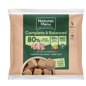 Natures Menu Complete Nuggets - 80% Rabbit with Turkey 1kg