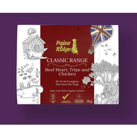 Paleo Ridge Classic Beef Heart, Tripe and Chicken 1kg