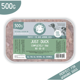 Henley Raw Just Duck 500g