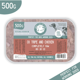 Henley Raw Ox Tripe & Chicken 500g