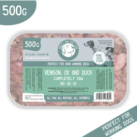 Henley Raw Venison, Ox & Duck 500g