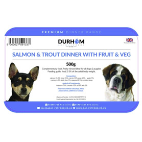 DAF Premium Dinners 500g - Salmon & Trout Dinner with Fruit & Veg