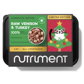 Nutriment XMAS - Raw Venison & Turkey for Cats - 500g