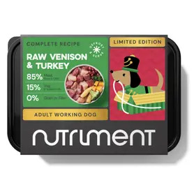 Nutriment XMAS - Raw Venison & Turkey for Dogs - 500g