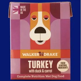 Walker and Drake Steam Cooked Turkey with Carrot 390g